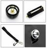 Black Baseball Bat LED Flashlight Q5-Cree Waterproof Security Super Bright Torch