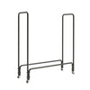 102CM Long Firewood Log Rack Thicken Tubular Steel Dry Wood Storage Trolley Cart