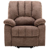 Armchair Electric Massage Power Lift Recliner Chair Single Sofa Brown Fabric