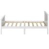 Solid Wooden Bed Frame 3ft Single Size Bed for Adults Children Pine Wood White