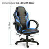 Executive Recliner Racing Gaming Chair Leather Office Swivel Computer Desk Chair