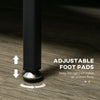Industrial Coat Rack Stand Hall Tree with 2-Tier Shoe Rack 5-Tier Side Shelves