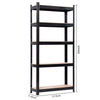 5 Tiers Racking Heavy Duty Garage Boltless Shelving Storage Shelves Metal Unit
