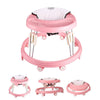 Foldable Baby Walker Adjustable Height Toy Feeding Tray Walking Pad First Step