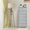 Modern Narrow Chest of Drawers Bedside Cabinet Sideboard Bedroom 6 Drawers Chest