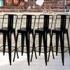 2/4 Seater Industrial Dining Table Tall Breakfast Bar Kitchen Metal Chair Stools