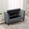 Bedroom Linen Window Seat Sofa Side Ottoman Storage Blanket Box Bench Footstool