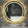 Chic 60cm Round Bathroom Mirror Illuminated Vanity Makeup Mirror Studio Beauty