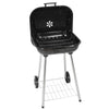 Portable Charcoal Barrel BBQ Grill Garden Barbecue Mini Smoker W/Wheels