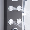 Thermostatic Shower Panel Column Tower With Body Jets Twin Head Bathroom Showe