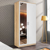 Double Wardrobe With Mirror Chest of drawers Bedroom Furniture Storage Wardrobes