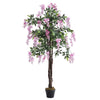 Large Artificial Wisteria Flower Tree in Pot Fake Plant Garden Home Office Decor