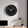 30cm Modern Wall Clock Dinner Vintage Home Office Dining Room Glass Face Clocks