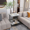 Modern Marble Side End Accent Table Couch Corner Table Flowers Cocktail Drinks