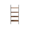 Industrial Ladder Bookcase Rustic Shelving Unit Modern Home Storage Furniture