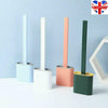 Silicone Toilet Brush with Toilet Brush Holder Creative Cleaning Brush Set