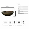 Bathroom Sink Bowl Wash Basin Countertop Tempered Glass Tap Waste Set Round