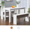 Kitchen Dining Table 2 Bench Stool Set Chairs Dining Room Wooden Desk Furniture