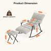 Relax Rocking Chair Adjustable Armchair w/Footstool, Reclining Chair w/Storage