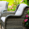 RATTAN GARDEN FURNITURE SET 5 PIECE CHAIRS SOFA TABLE OUTDOOR PATIO SET
