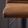 2x Bar Stools Gas Lift Swivel Stools Cafe Breakfast Chairs Faux Matte Leather