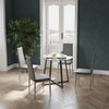 Compact Round Glass Dining Table & 2/4 Chairs Set Kitchen Room Home Furniture UK
