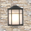 Vintage Coach Lantern Wall Light Outdoor Frosted Glass Bevel Garden Retro Lamp