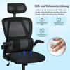 Ergonomic office chair desk chair swivel chair executive chair 150 kg fabric DE-
