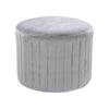 Round Velvet Footstool Dressing Table Chair Bedroom Vanity Seat Ottoman Stool