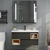 Bathroom Mirror Cabinet with Shaver Socket Illuminated LED Lights Demister Pad