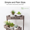 Rustic Wooden Plant Stand Tired Planter Box Seed Boxes Growing Container Balcony