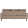 3 Seater Corner Sofa Versatile L-Shaped Fabric Sofa with Removable Footstool NS