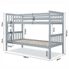 Triple Bunk Beds 3ft Single Bed Frame Wooden Double Bunk Bed For Kids Children
