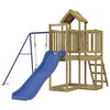 Playhouse with Slide Swing Impregnated Wood Pine M7Y4