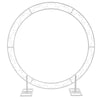 Large Round Moon Wedding Arch Metal Frame Backdrop Stand Party Props Flower Rack