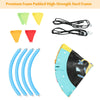 Kids Saucer Tree Swing 100cm Round Cartoon Nest Swing Seat W/ Adjustable Rope
