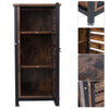 Industrial Style Storage Cabinet Slim Cupboard Unit Small Sideboard Vintage Wood