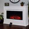 1800W Free Standing Electric Fireplace Heater With LED Flame Effect Living Room