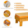 Kids Outdoor Chaise Lounge Chair Children Portable Cushioned Lounger W/ Umbrella