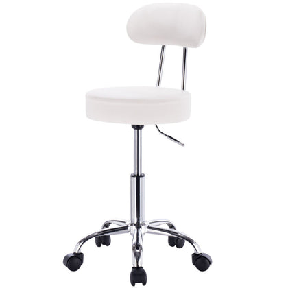 1/2x Bar Stool Gas Lift Swivel Faux Leather Stool Adjustable Height Chair Cafe