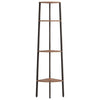 Corner Shelving Unit Industrial Ladder Bookcase Modern Storage Display Cabinet