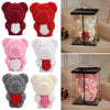 LED FOAM ROSE BEAR ARTIFICIAL FLOWER ROSE TEDDY BEAR DOLL FADDISH LOVE GIFT BOX