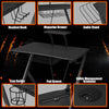 Gaming Computer Desk Ergonomic Racing Table Workstation W/Adjustable PC Support