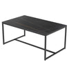 100cm Minimalist Coffee Table Tea Center Dining Table Sturdy Metal Legs Support