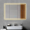 Bluetooth Bathroom Mirror with LED Light 3 Colors Touch Sensor Demister Pad