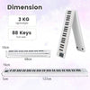 Portable 88 Keys Digital Piano Electric Keyboard W/ Bluetooth MIDI Function