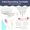 6-36 Pcs Cake Decorating Turntable Tool Spatula Rotating Stand Nozzles Kit Set