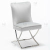 Vanquish Premium Button Back Velvet Dining Chair Brampton Cross Legs Chrome 2023
