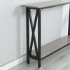 Morden 2 Tiers Console Table Entryway Hallway Table With Shelf Side Table
