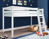 High Sleeper Bed Cabin Loft Bed Solid Wood Pine Frame Childrens Kids Single 3FT
